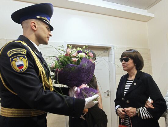 Mireille Mathieu's press conference on Spasskaya Tower festival