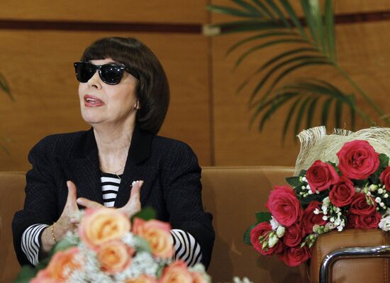 Mireille Mathieu's press conference on Spasskaya Tower festival