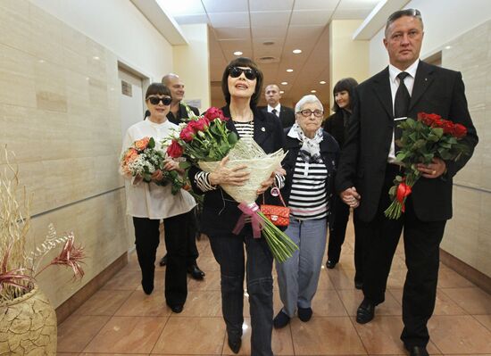 Mireille Mathieu's press conference on Spasskaya Tower festival