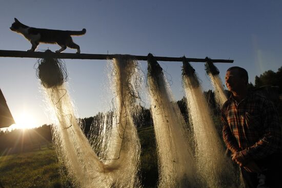 "Mail of Russia" postman makes his rounds in the village