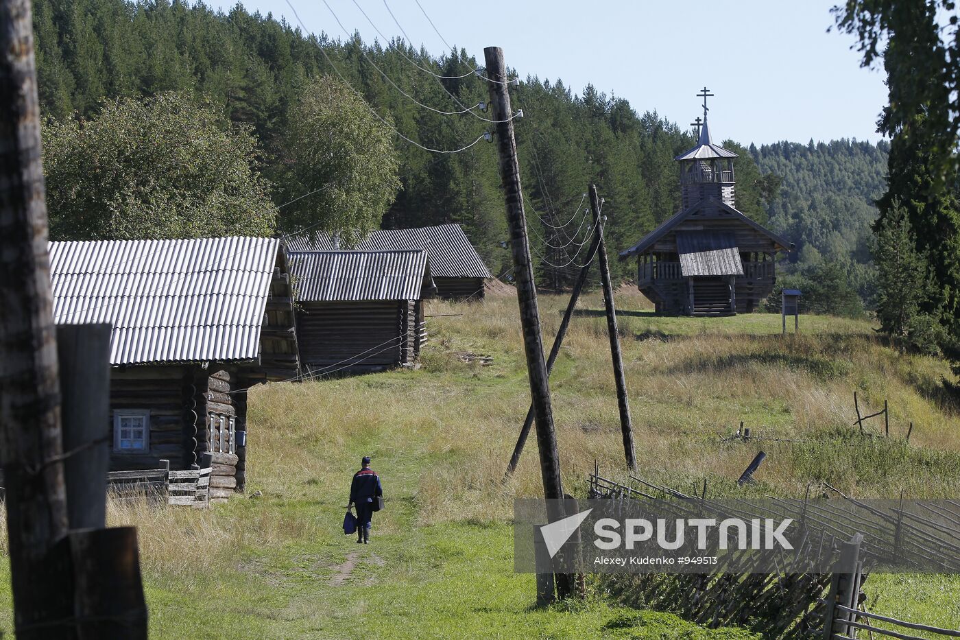 "Mail of Russia" postman makes his rounds in the village