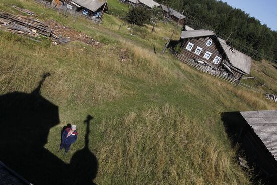 "Mail of Russia" postman makes his rounds in the village