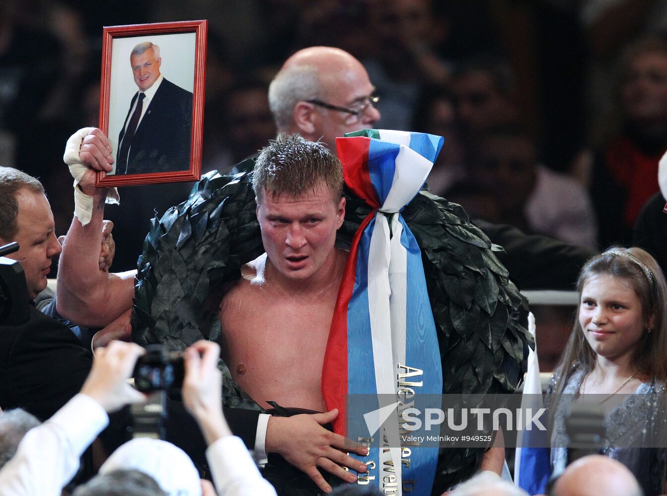 Boxing. WBA title fight Alexander Povetkin and Ruslan Chagaev