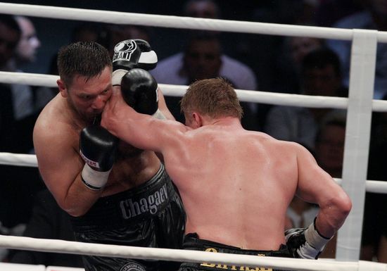 Boxing. WBA title fight Alexander Povetkin and Ruslan Chagaev