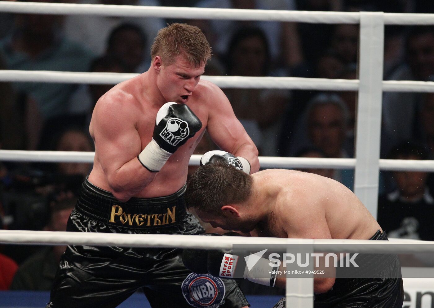 Boxing. WBA title fight Alexander Povetkin and Ruslan Chagaev