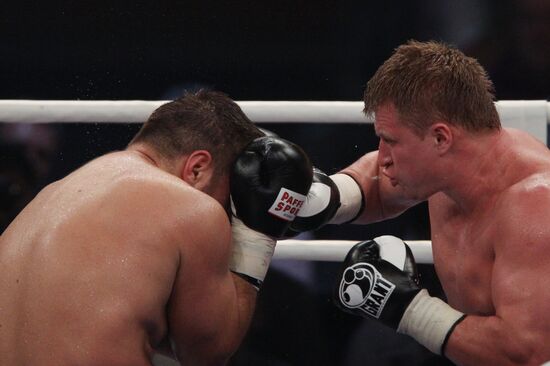 Boxing. WBA title fight Alexander Povetkin and Ruslan Chagaev