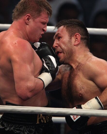 Boxing. WBA title fight Alexander Povetkin and Ruslan Chagaev