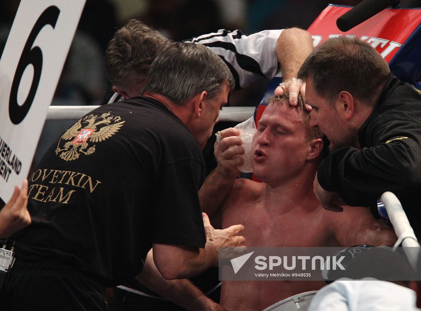 Boxing. WBA title fight Alexander Povetkin and Ruslan Chagaev