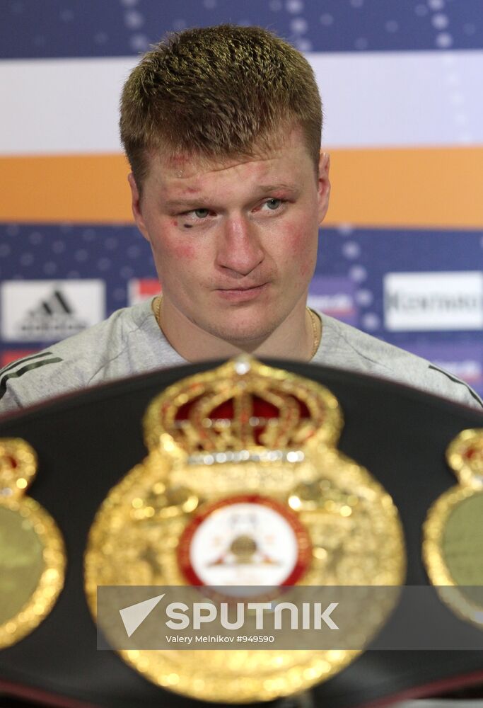 WBA title fight between Alexander Povetkin and Ruslan Chagaev