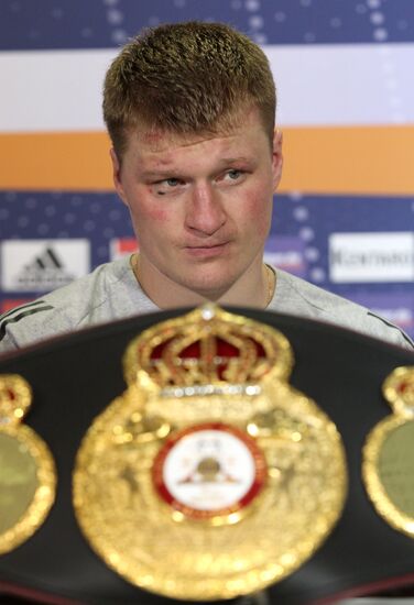 WBA title fight between Alexander Povetkin and Ruslan Chagaev