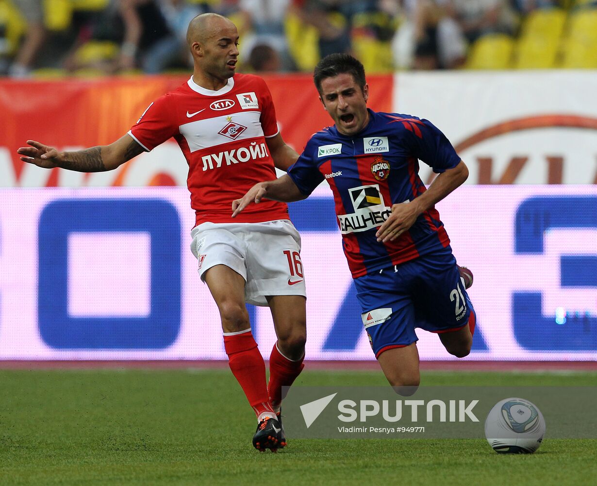 Russian Football Premier League. Spartak Moscow vs. CSKA