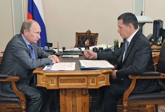 Vladimir Putin holds working meeting with Yury Trutnev