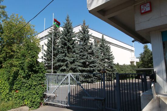 Rebels' flag hoisted over Libyan embassy in Moscow