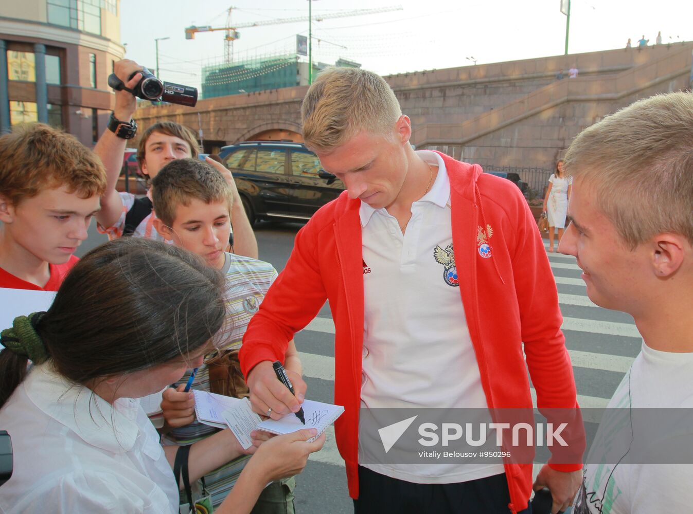 Football. Russia's national team trains in Moscow