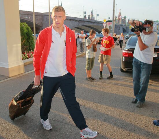 Football. Russia's national team trains in Moscow