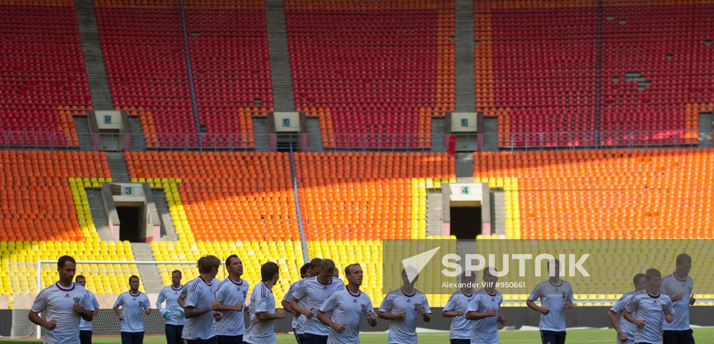 Russian national team's training session