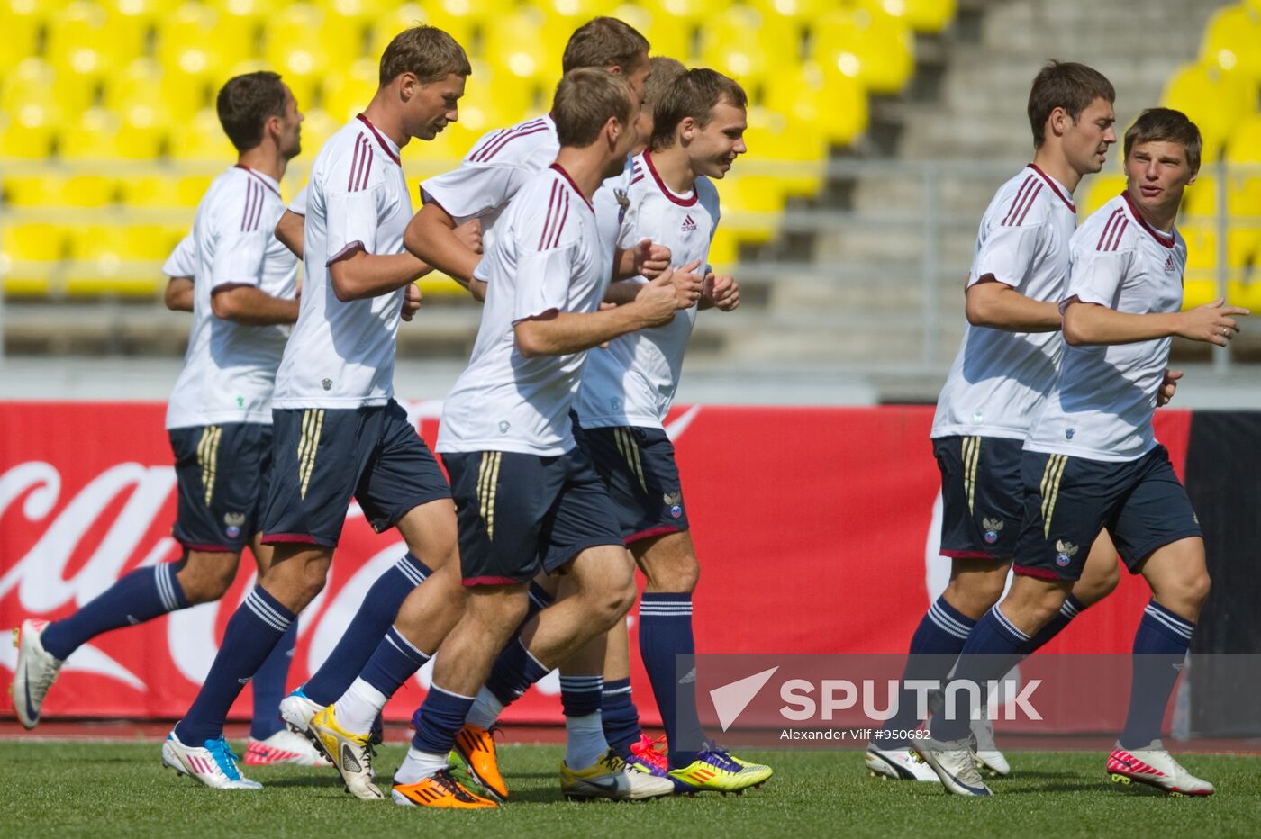 Russian national team's training session