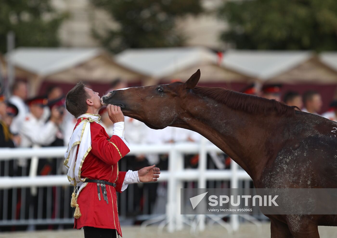 Preparing for Spasskaya Tower Festival