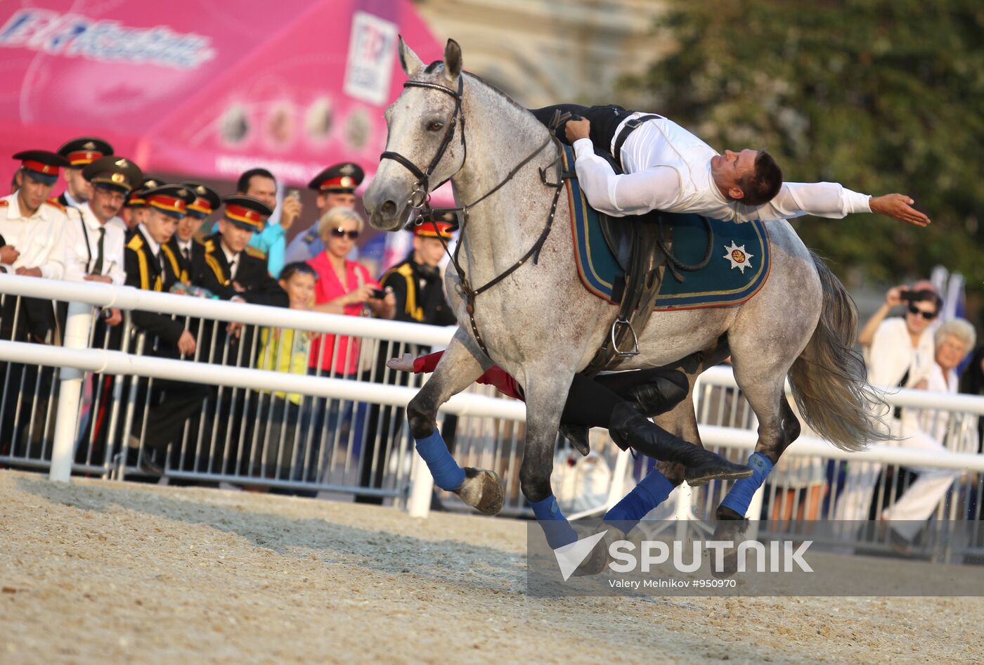 Preparing for Spasskaya Tower Festival