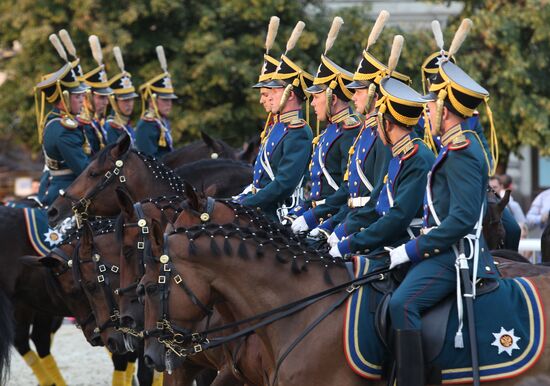 Preparing for Spasskaya Tower Festival