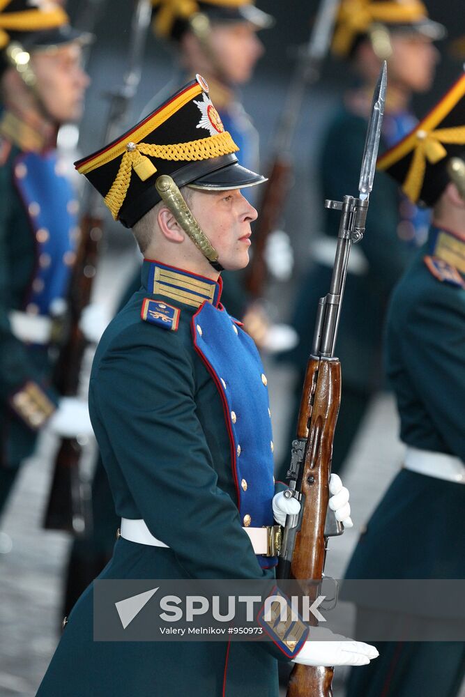 Preparing for Spasskaya Tower Festival