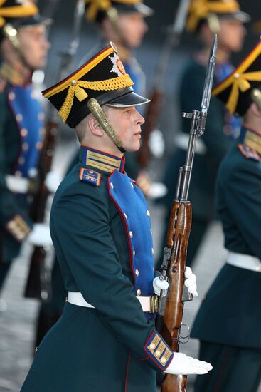 Preparing for Spasskaya Tower Festival