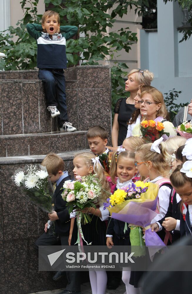 Russian schools on Knowledge Day