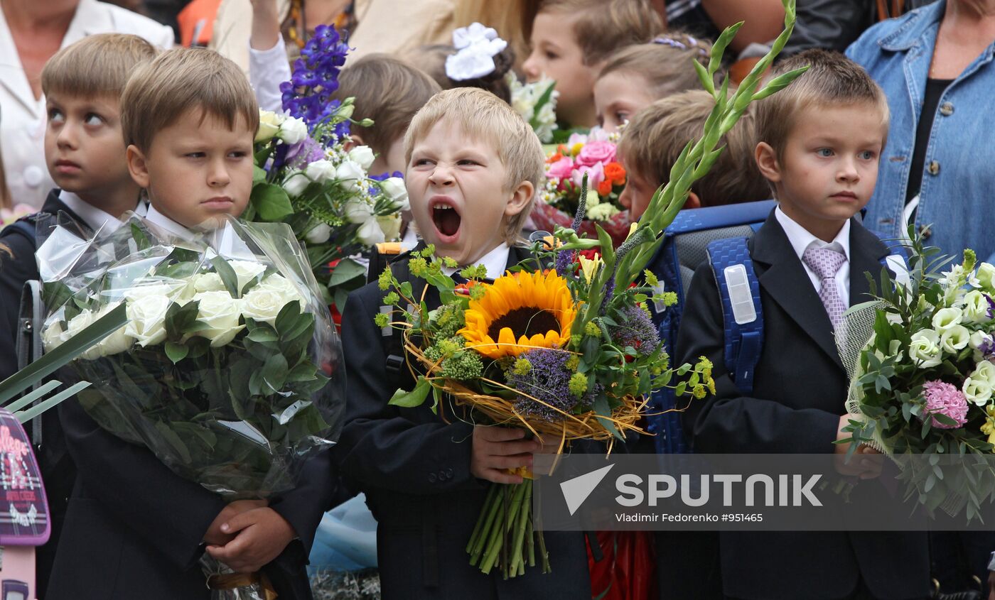Russian schools on Knowledge Day