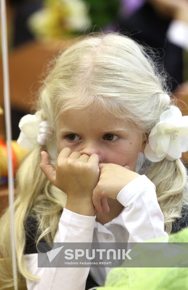 Russian schools on Knowledge Day