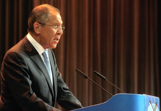 Sergei Lavrov speaks for MGIMO students and teachers