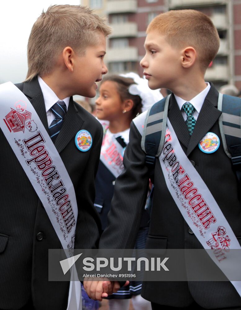 Knowledge Day at Russian schools