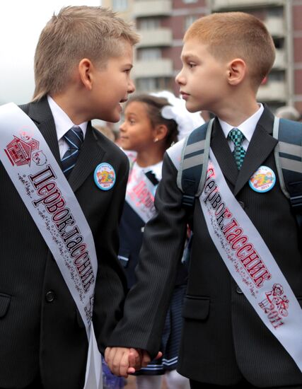 Knowledge Day at Russian schools