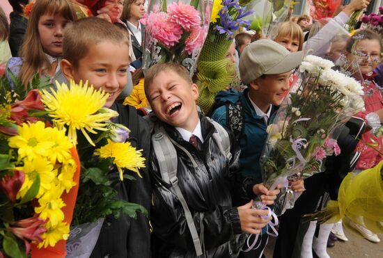 Knowledge Day at Russian schools