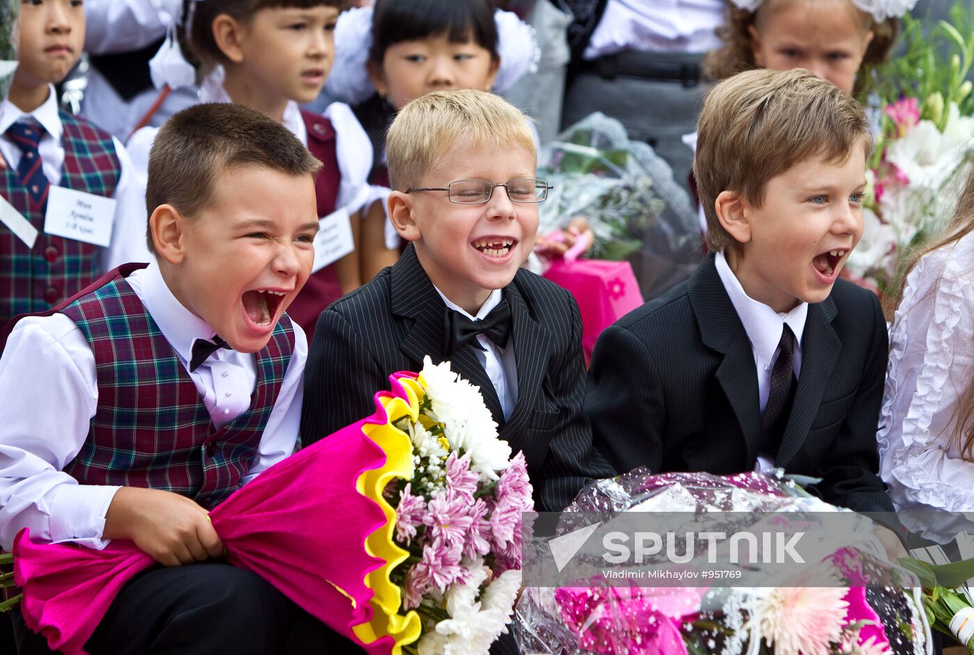 Knowledge Day at Russian schools
