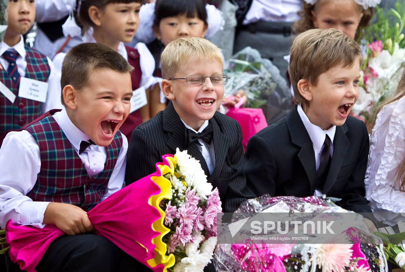 Knowledge Day at Russian schools