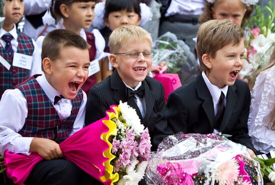 Knowledge Day at Russian schools