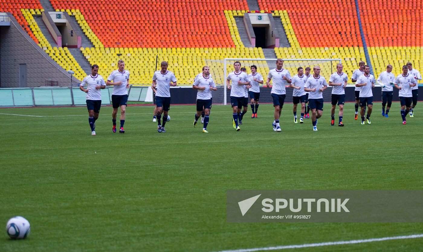 Football. Russian national team training