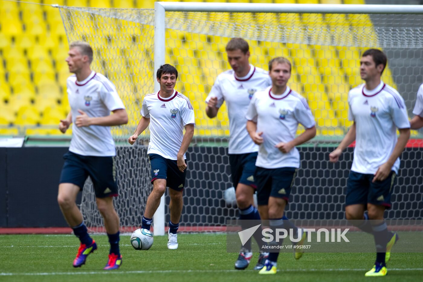 Football. Russian national team training