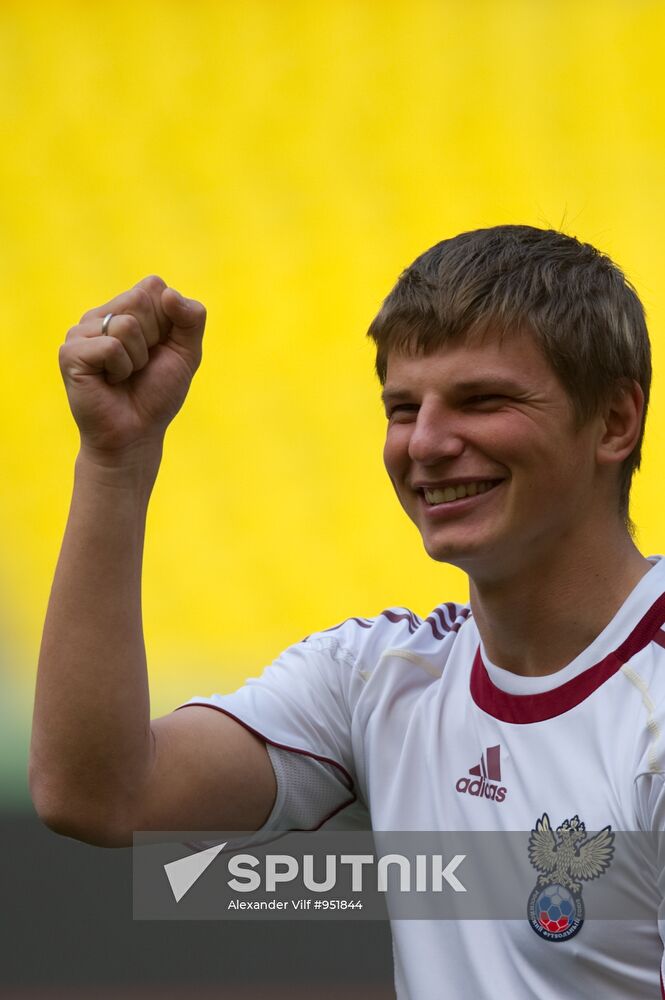 Football. Russian national team training