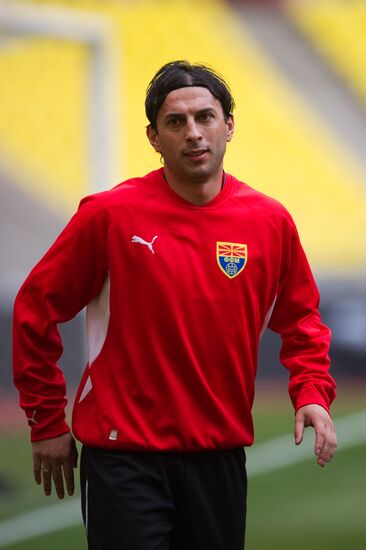 Football. Macedonia team in training