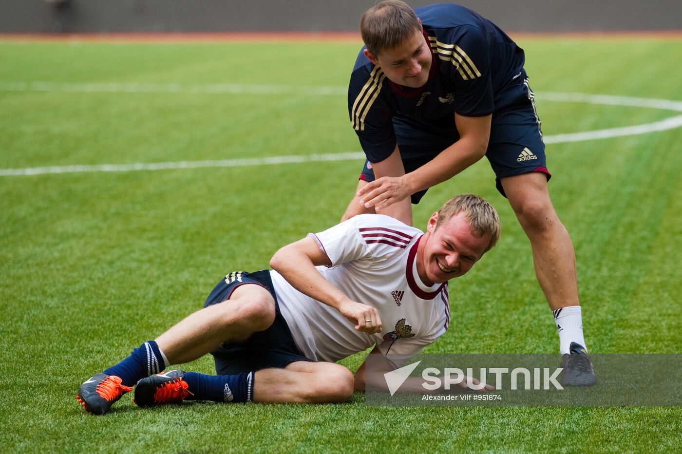Football. Russian national team training