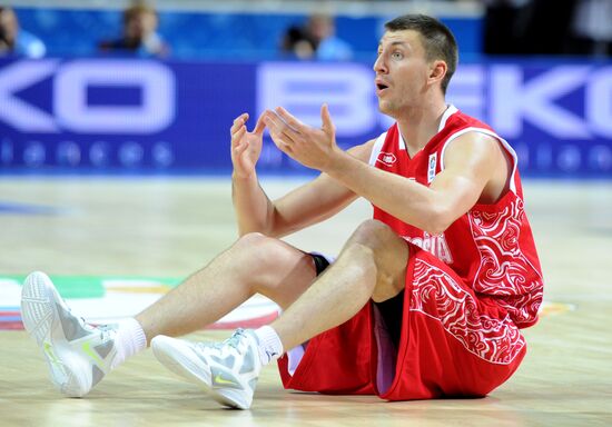 Basketball European championships. Match Georgia - Russia