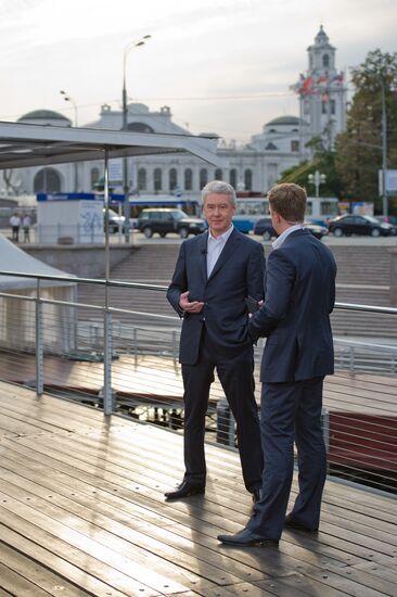 Russia-24 TV network interviews Moscow mayor