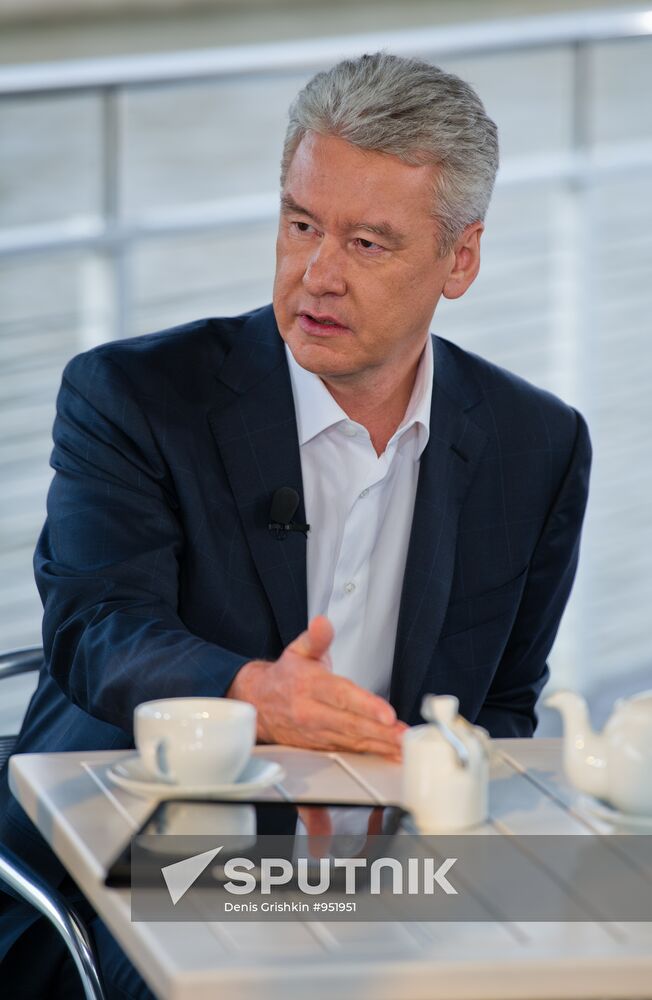Russia-24 TV network interviews Moscow mayor