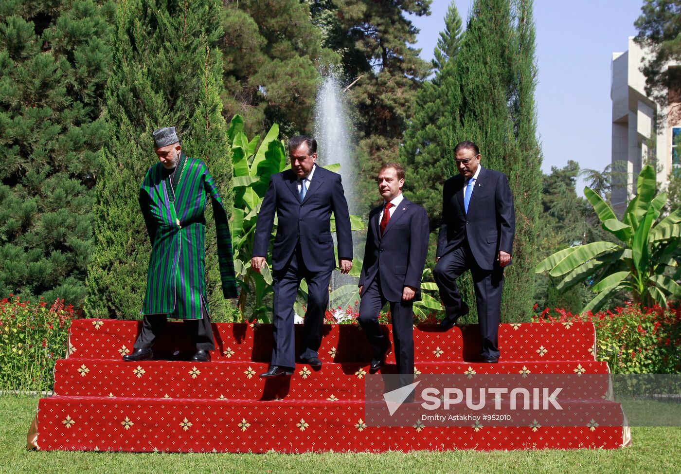Presidents of Russia, Tajikistan, Pakistan and Afghanistan meet