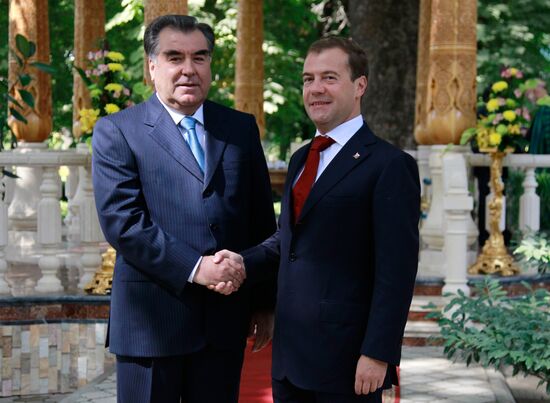 Presidents of Russia, Tajikistan, Pakistan and Afghanistan meet