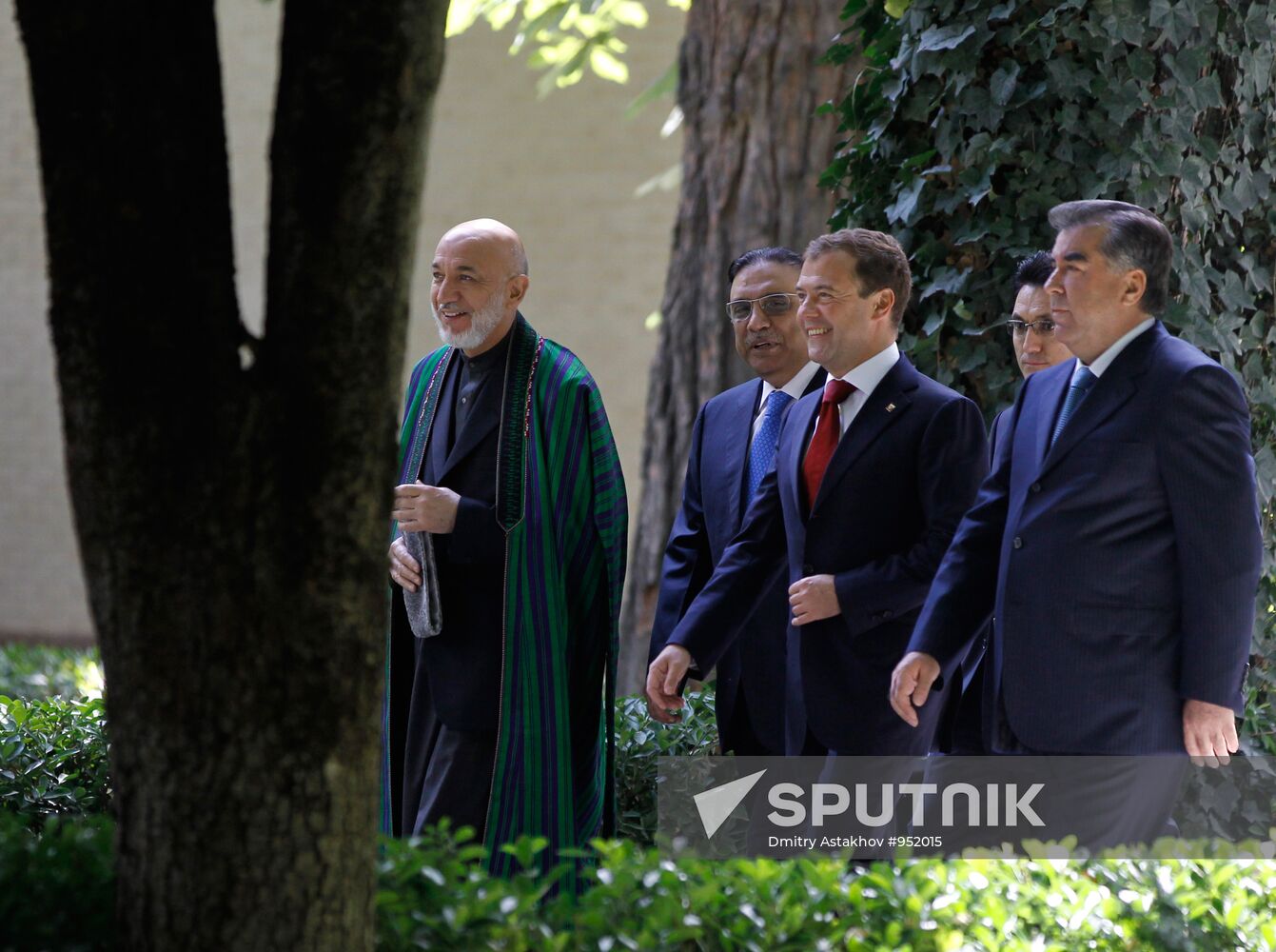 Presidents of Russia, Tajikistan, Pakistan and Afghanistan meet