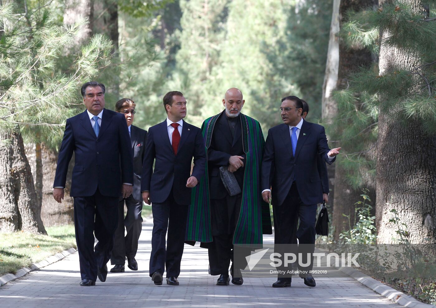Presidents of Russia, Tajikistan, Pakistan and Afghanistan meet