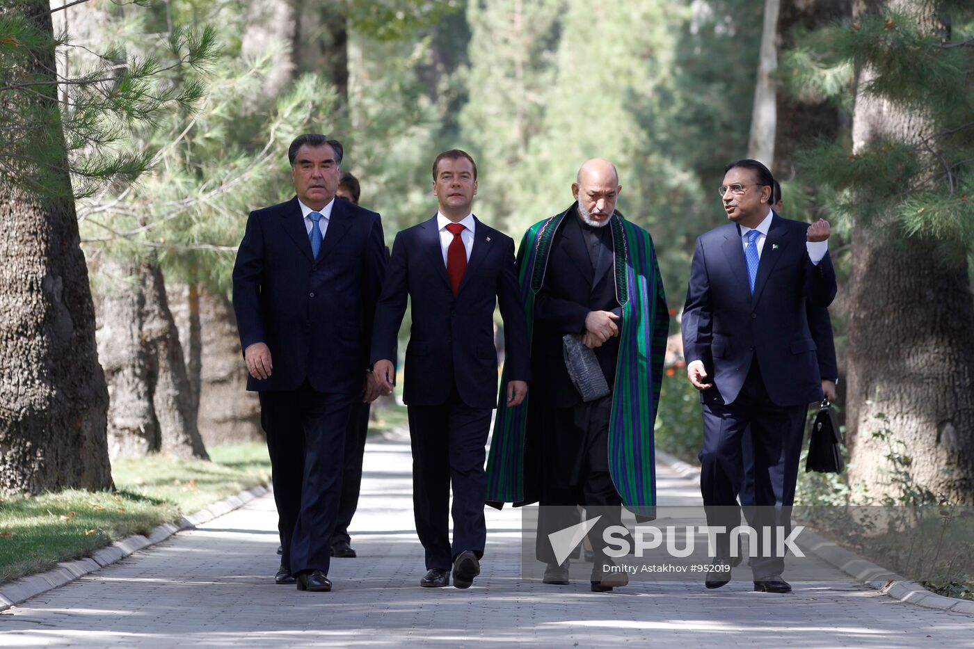 Presidents of Russia, Tajikistan, Pakistan and Afghanistan meet