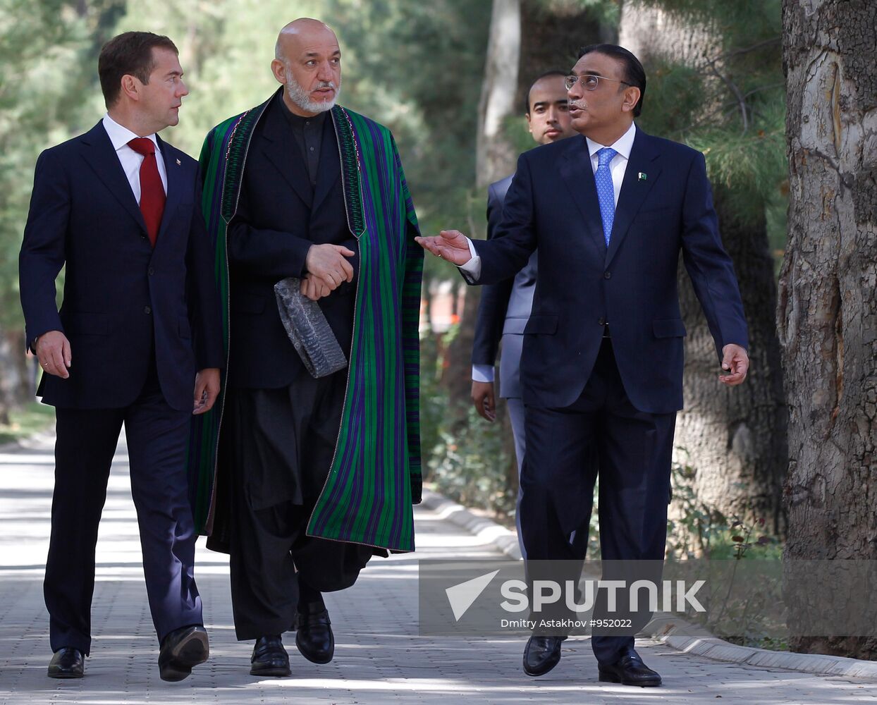 Presidents of Russia, Tajikistan, Pakistan and Afghanistan meet
